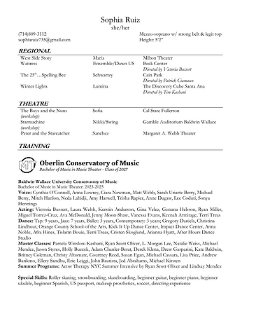 Sophia Ruiz résumé — open PDF